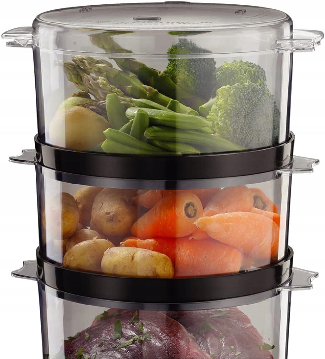ELECTRIC STEAMER 7 L 3 LEVELS RICE BOWL TIMER 60 MIN MATTE BLACK EAN (GTIN) 5902912642765