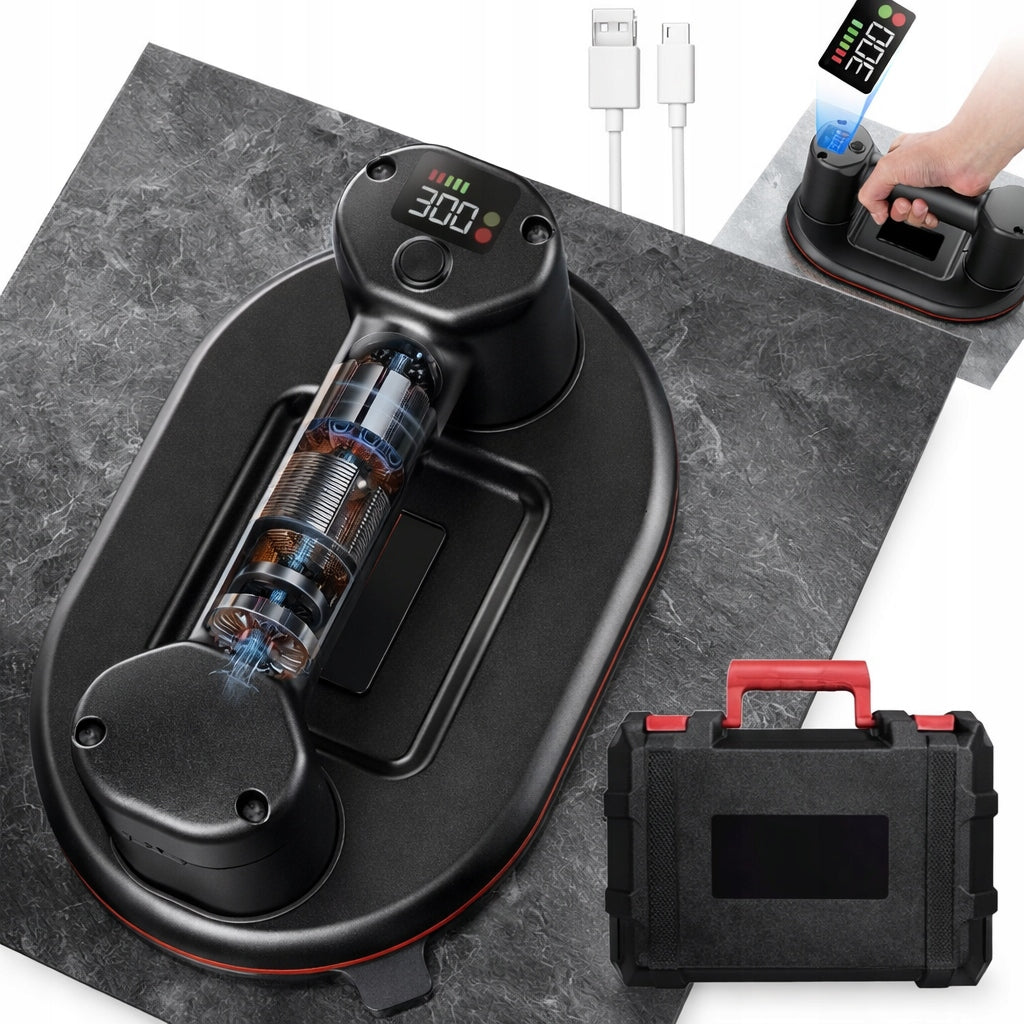 ELECTRIC SUCTION CUP HOLDER 300KG VACUUM FOR GLASS GLAZE TILES PUMP