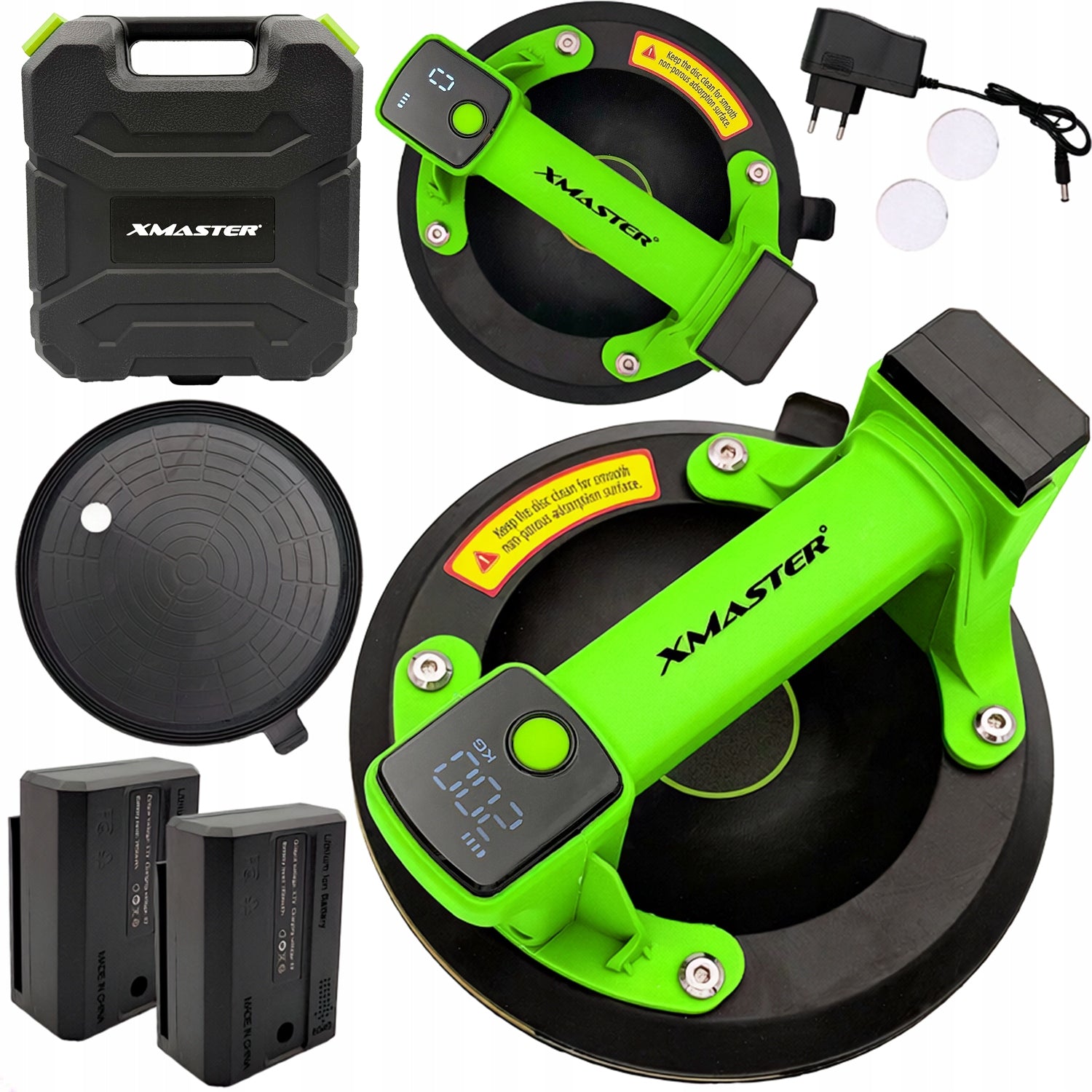 ELECTRIC SUCTION CUP HOLDER FOR STONEWARE TILES VACUUM RECHARGEABLE 2xAKU