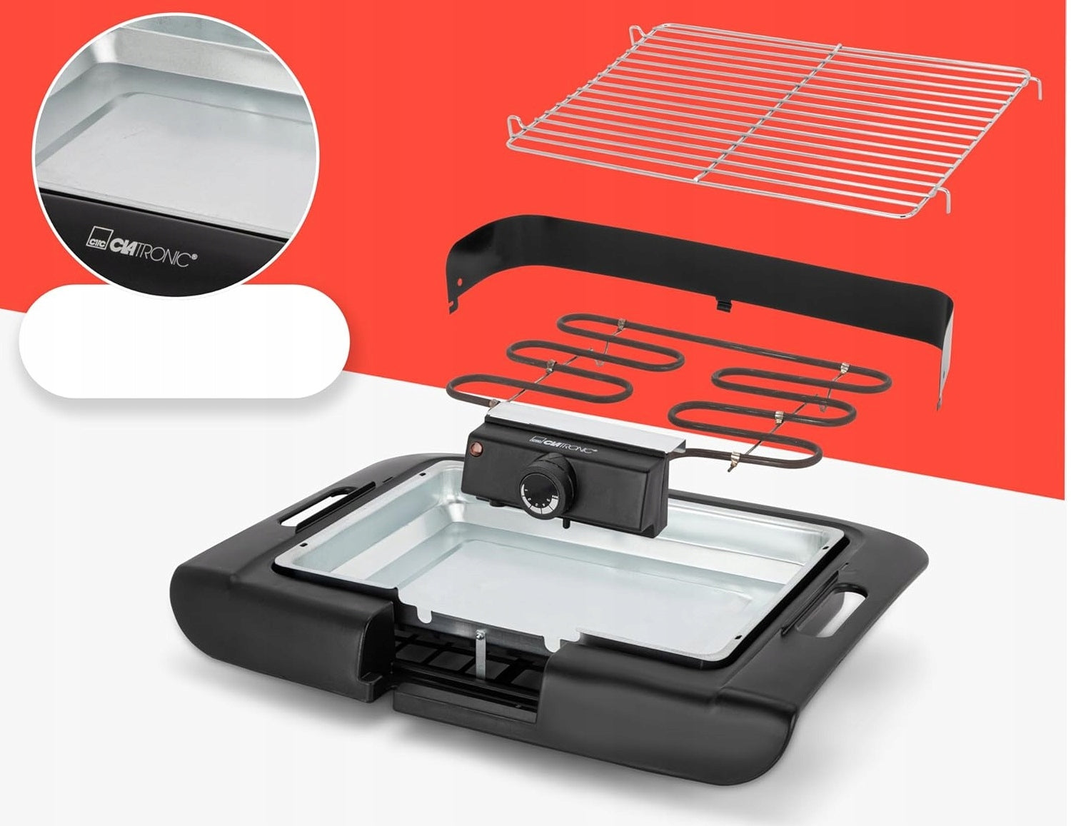 ELECTRIC TABLE GRILL SMOKE FREE TOASTER FOR GARDEN TERRACE STRONG Model BQ 3507