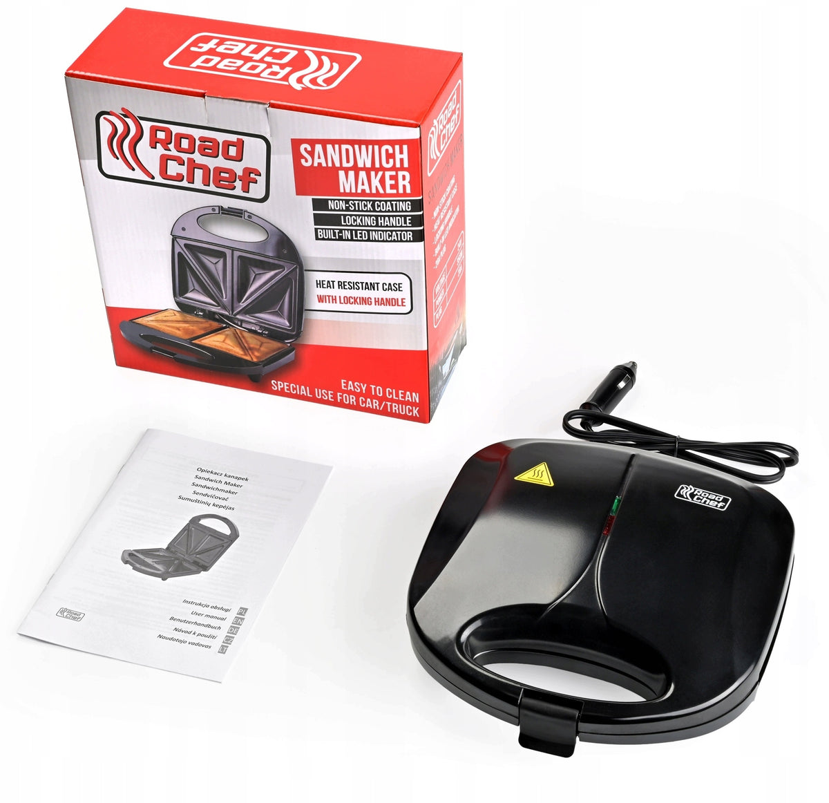 ELECTRIC TOASTER TRAVEL SANDWICHER ROADCHEF 24V 350W TIR