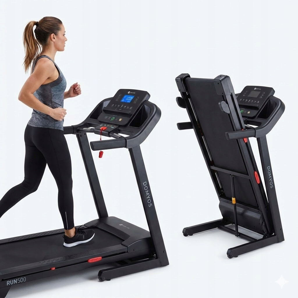 ELECTRIC TREADMILL FOLDING TRAINING 16 km/h 130KG ADJUSTABLE SLOPE