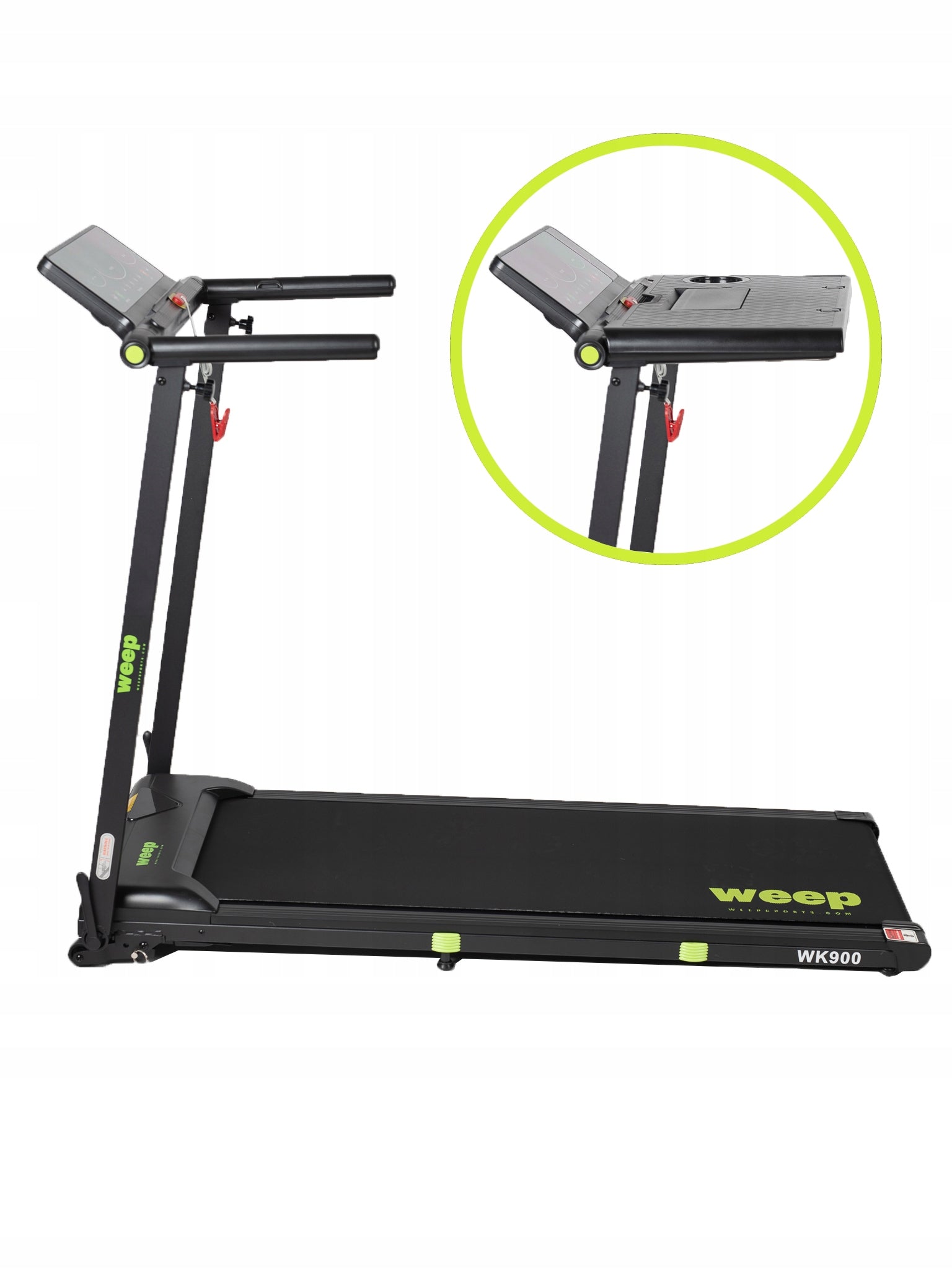 ELECTRIC TREADMILL FOLDING WEEP WORK 2 DEGREES INCLINE. FOR LAPTOP 12km/h