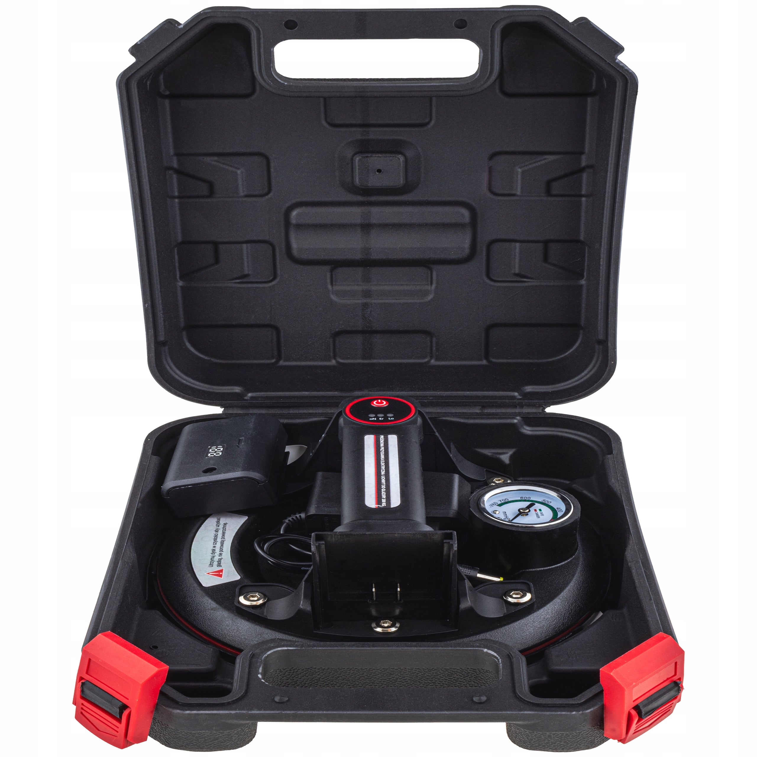 ELECTRIC VACUUM SUCTION CUP WITH PRESSURE GAUGE FOR GLASS TILES 200KG