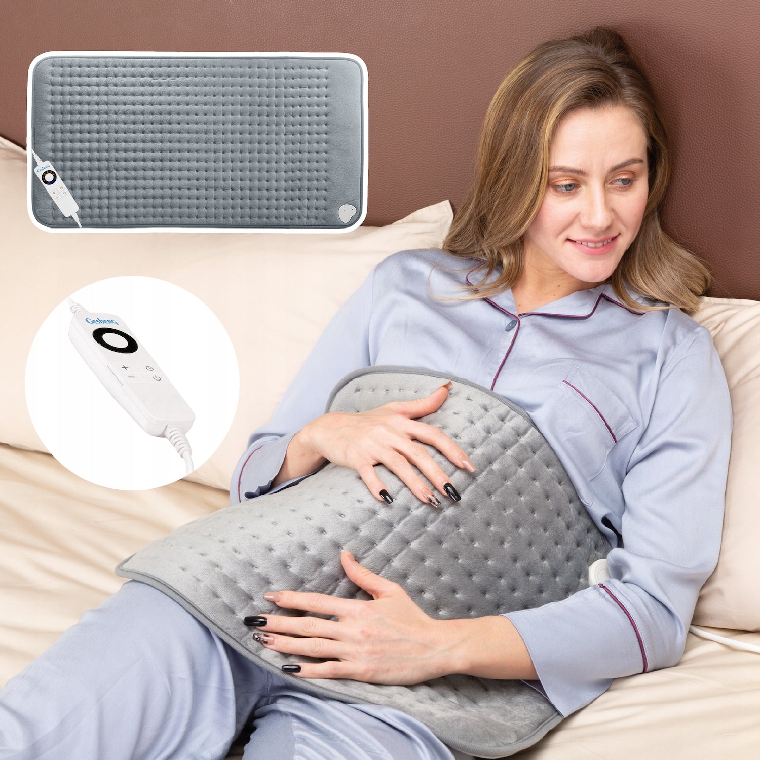 ELECTRIC WARMING PILLOW SUPER LARGE GESBERG 85x45cm 100W Manufacturer code 5906251673008