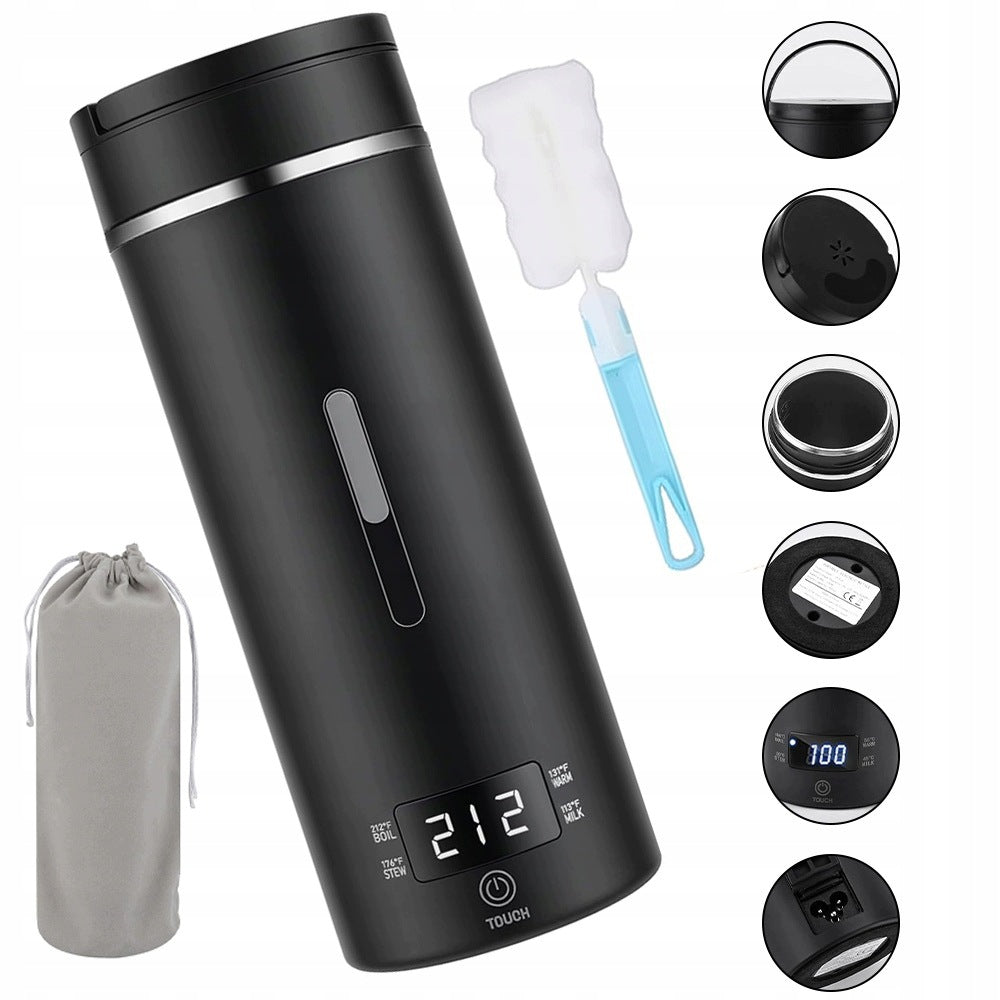 ELECTRIC WATER COOKING CUP 300W LCD + WATER BAG 500ML