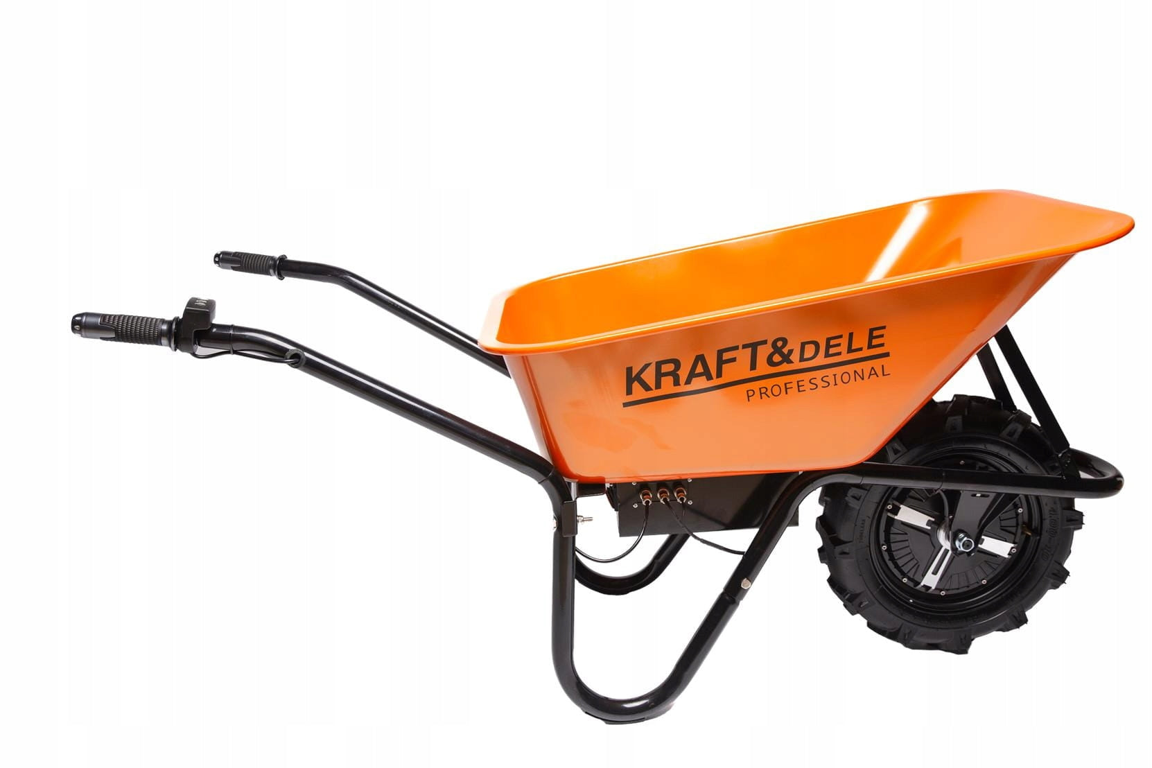 ELECTRIC WHEELBARROW GARDEN CONSTRUCTION DUMPER WITH DRIVE 24V 150kg 80l Brand Kraft&Dele