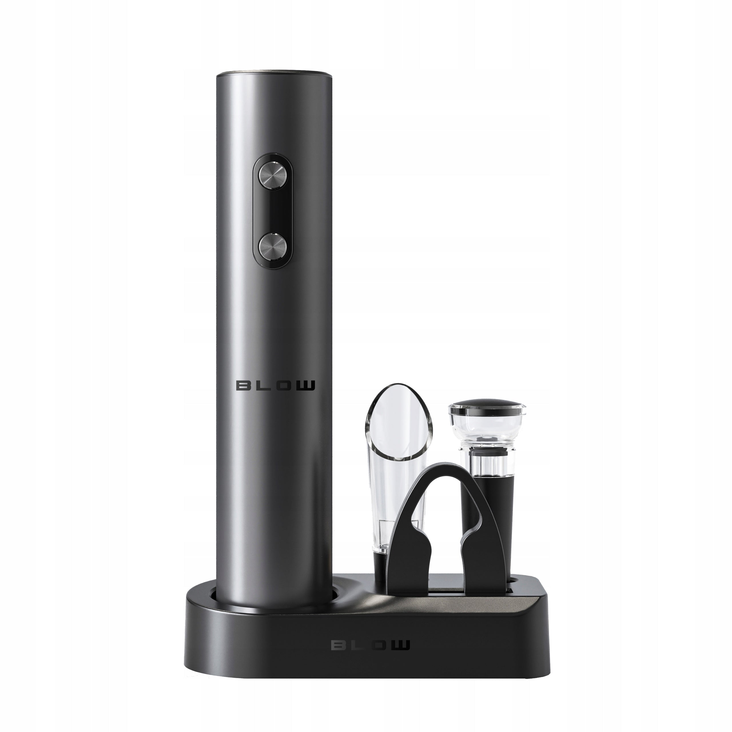 ELECTRIC WINE OPENER WITH STOPPER AND POURER CORKSCREW SET Packaging status original