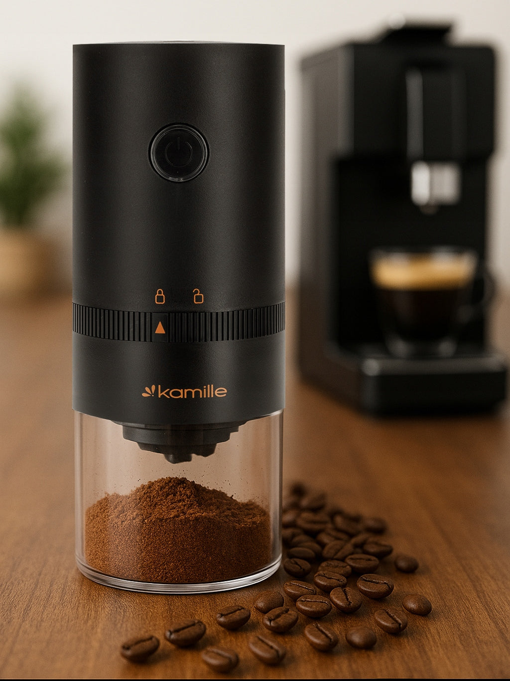 ELECTRIC WIRELESS GRINDER FOR GRINDING COFFEE INCANDESCENT TO USB KAMILLE EAN (GTIN) 5903148929200