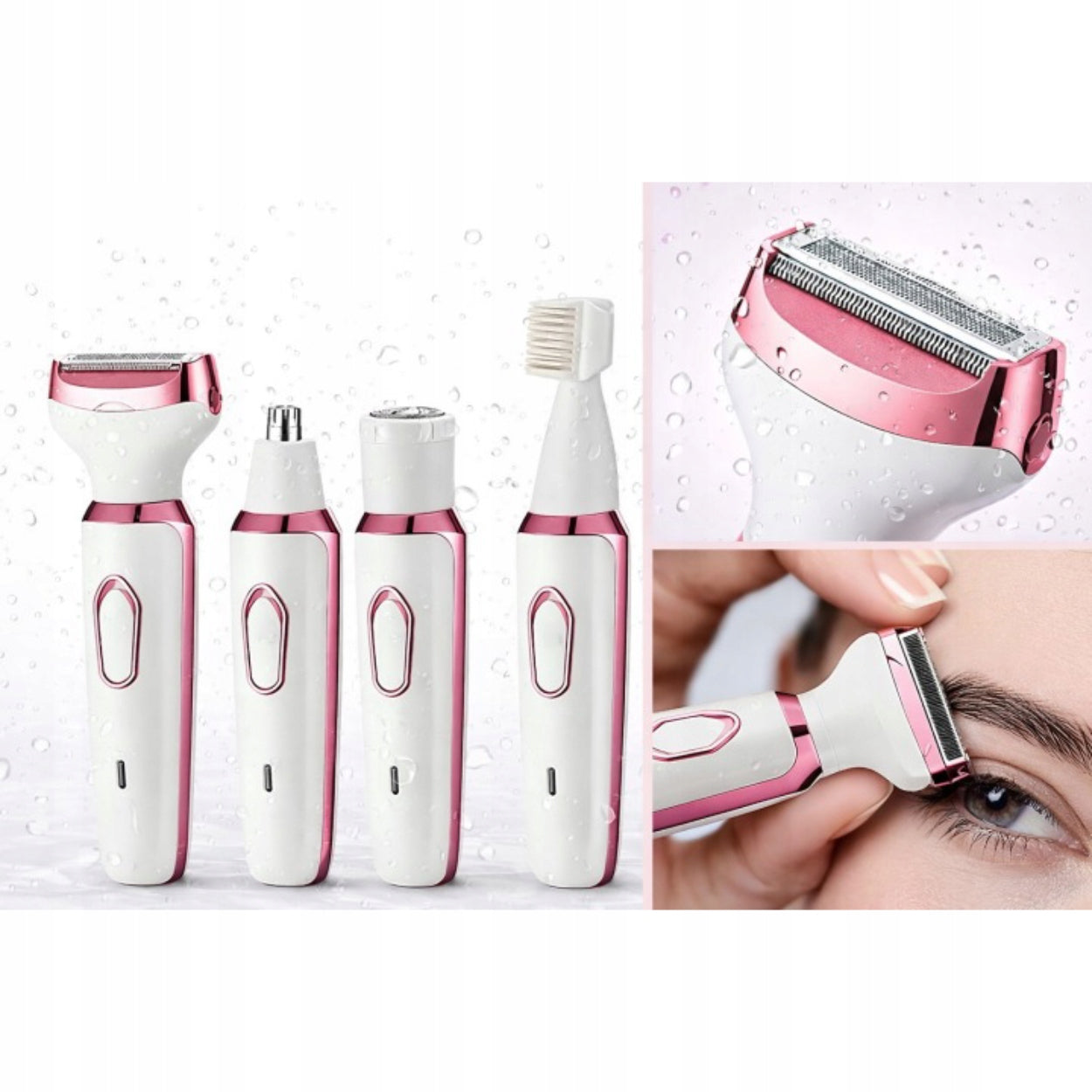 ELECTRIC WOMEN'S 4IN1 BODY FACE SHAver BIKINI AND EYEBROW USB MedFitPro Manufacturer code MedFitPro_golarka_do_depilacji