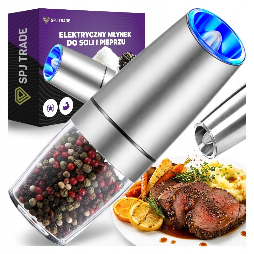 ELECTRIC pepper and salt grinder spices automatic gravity