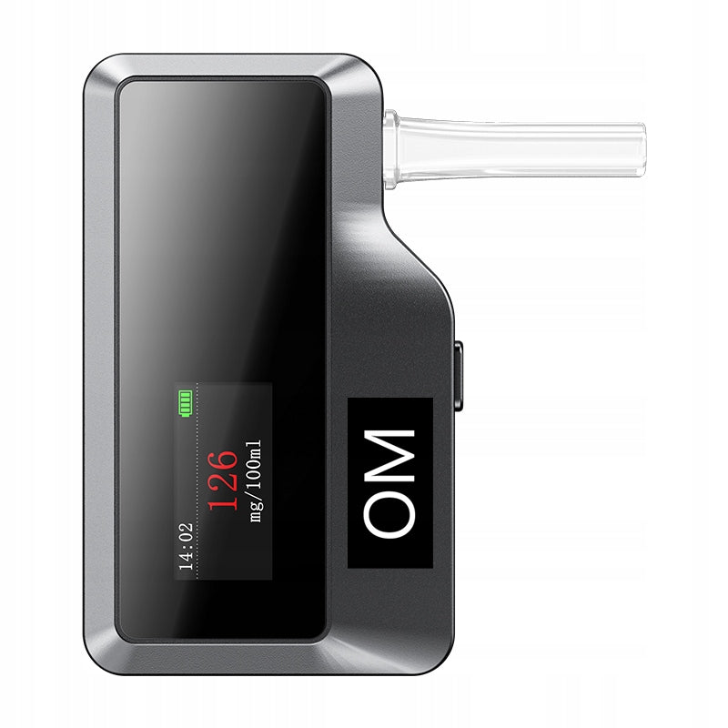 ELECTROCHEMICAL BREATHALYZER FOR USB - 5 MOUTHPIECES - CHARGER - PROFESSIONAL