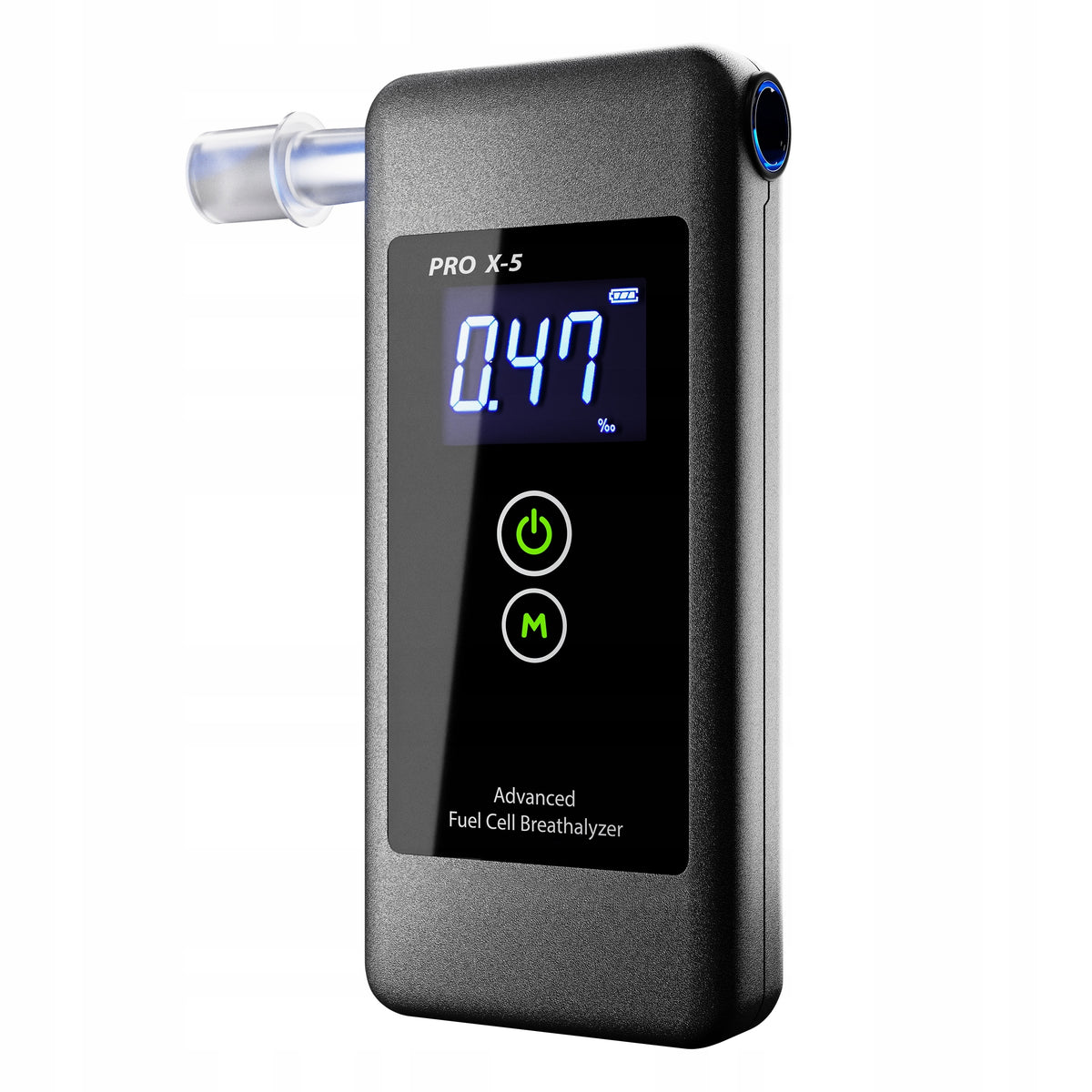 ELECTROCHEMICAL BREATHALYZER PRO X-5 CALIBRATION BEFORE SHIPMENT MOUTHPIECE HOLOGRAM Model 587757608