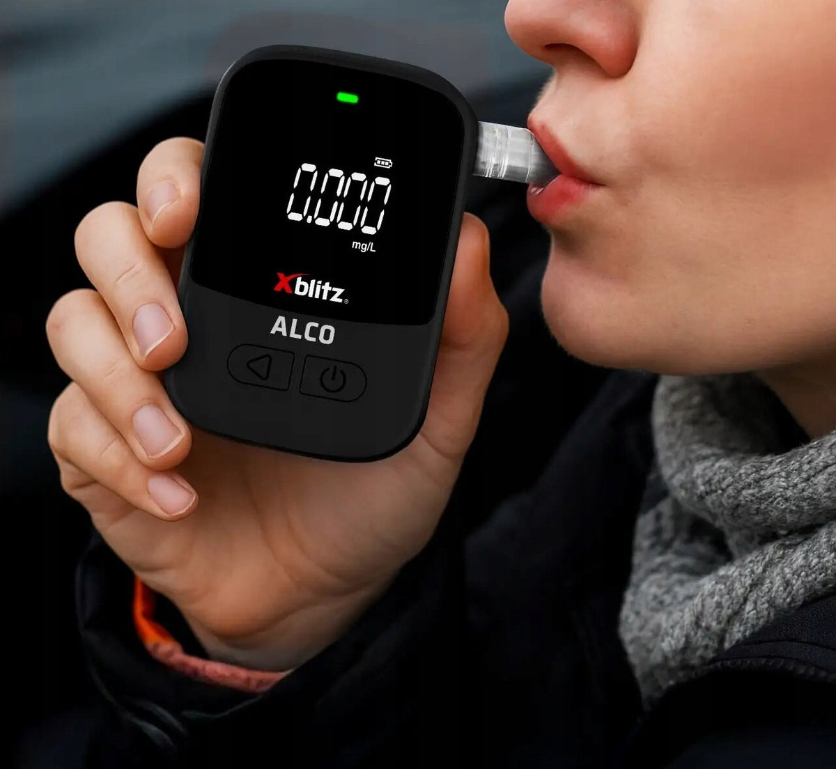 ELECTROCHEMICAL BREATHALYZER XBLITZ ALCO + 5 MOUTHPIECES Brand Xblitz