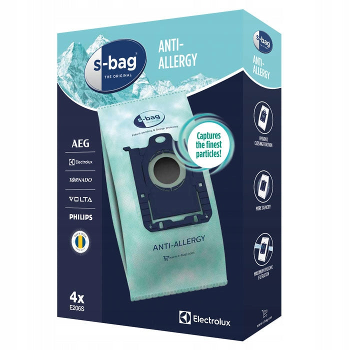 ELECTROLUX S-BAG E206S ANTI ALLERGY 4 pcs