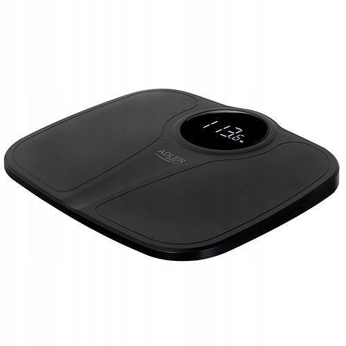 ELECTRONIC BATHROOM SCALE LED Display 180KG BLACK Brand ADLER