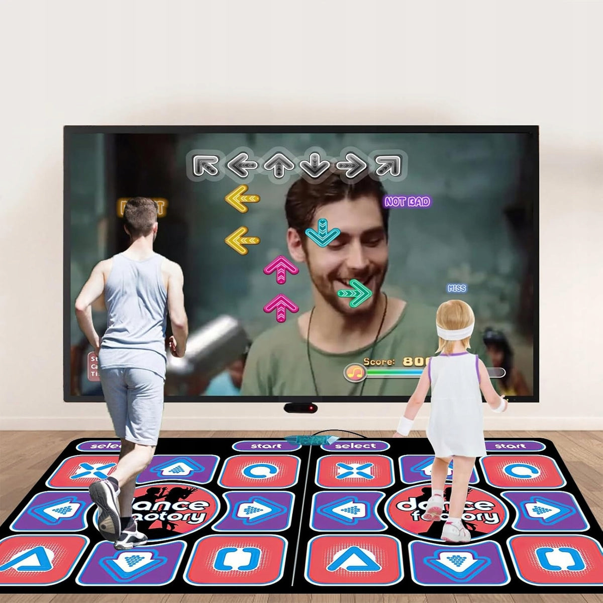 ELECTRONIC DANCE MAT FOR DOUBLE TV CONTAINS 200 GAMES, 179 SONGS Manufacturer code 2_122524