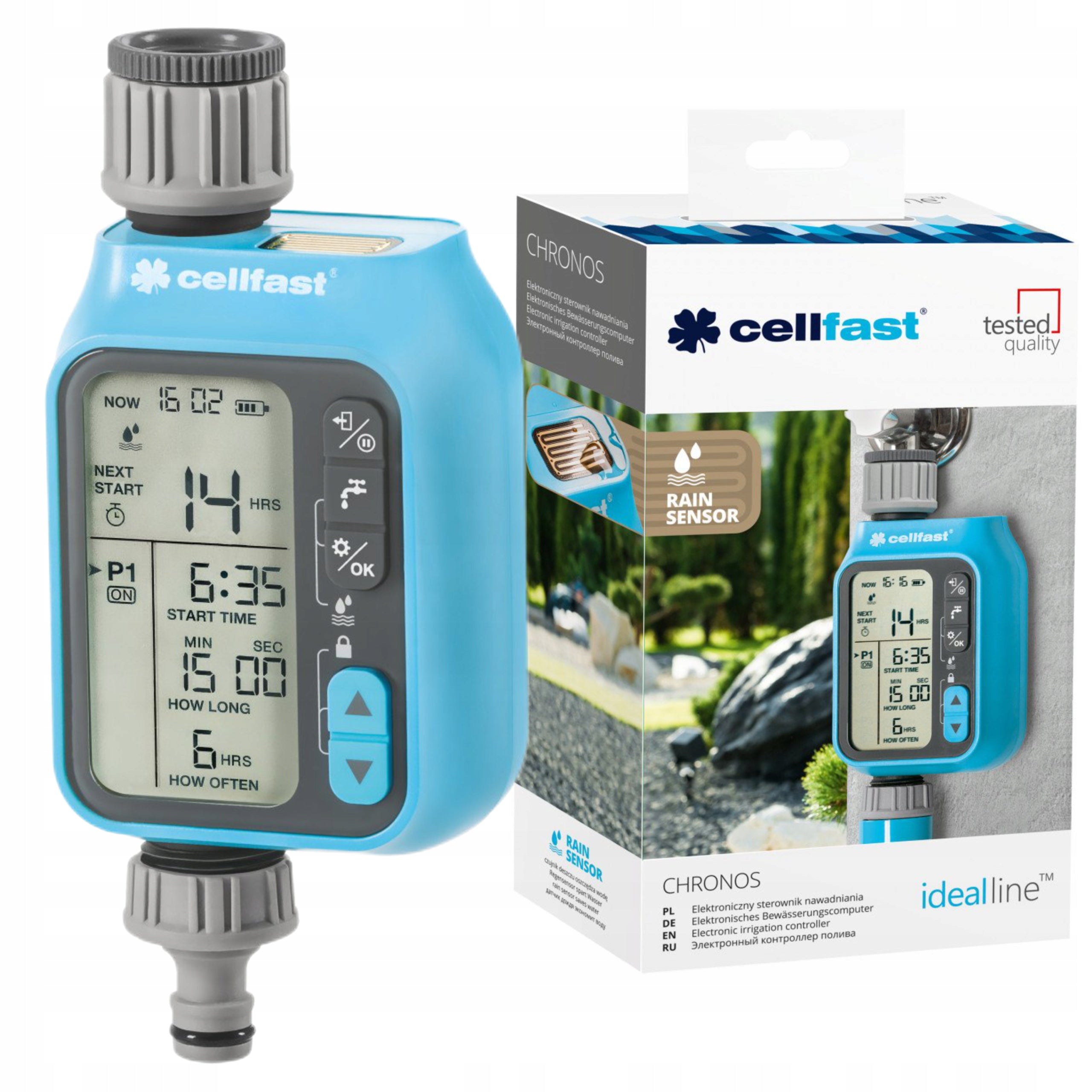 ELECTRONIC IRRIGATION CONTROLLER CHRONOS RAIN SENSOR 52-097