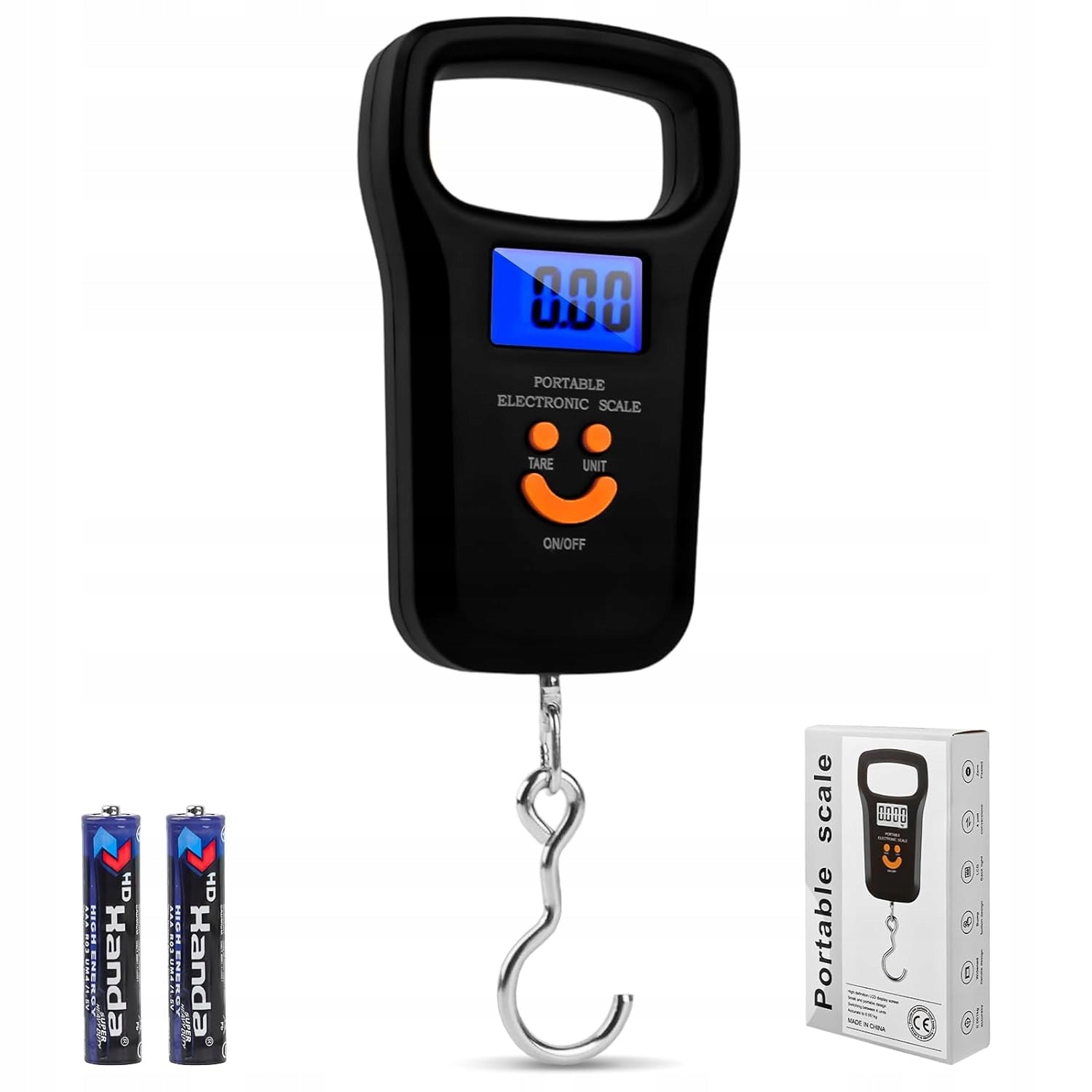 ELECTRONIC LUGGAGE HOOK SCALE WITH HAND HOLDER 50kg