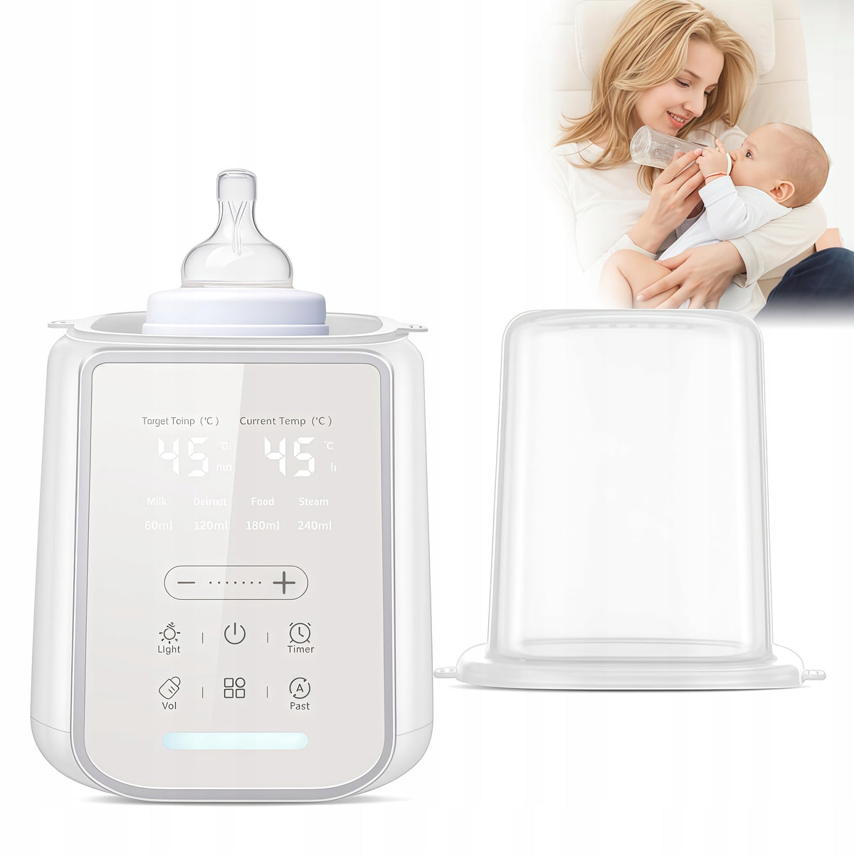 ELECTRONIC MILK HEATER STERILIZER TOUCH PANEL 6in1