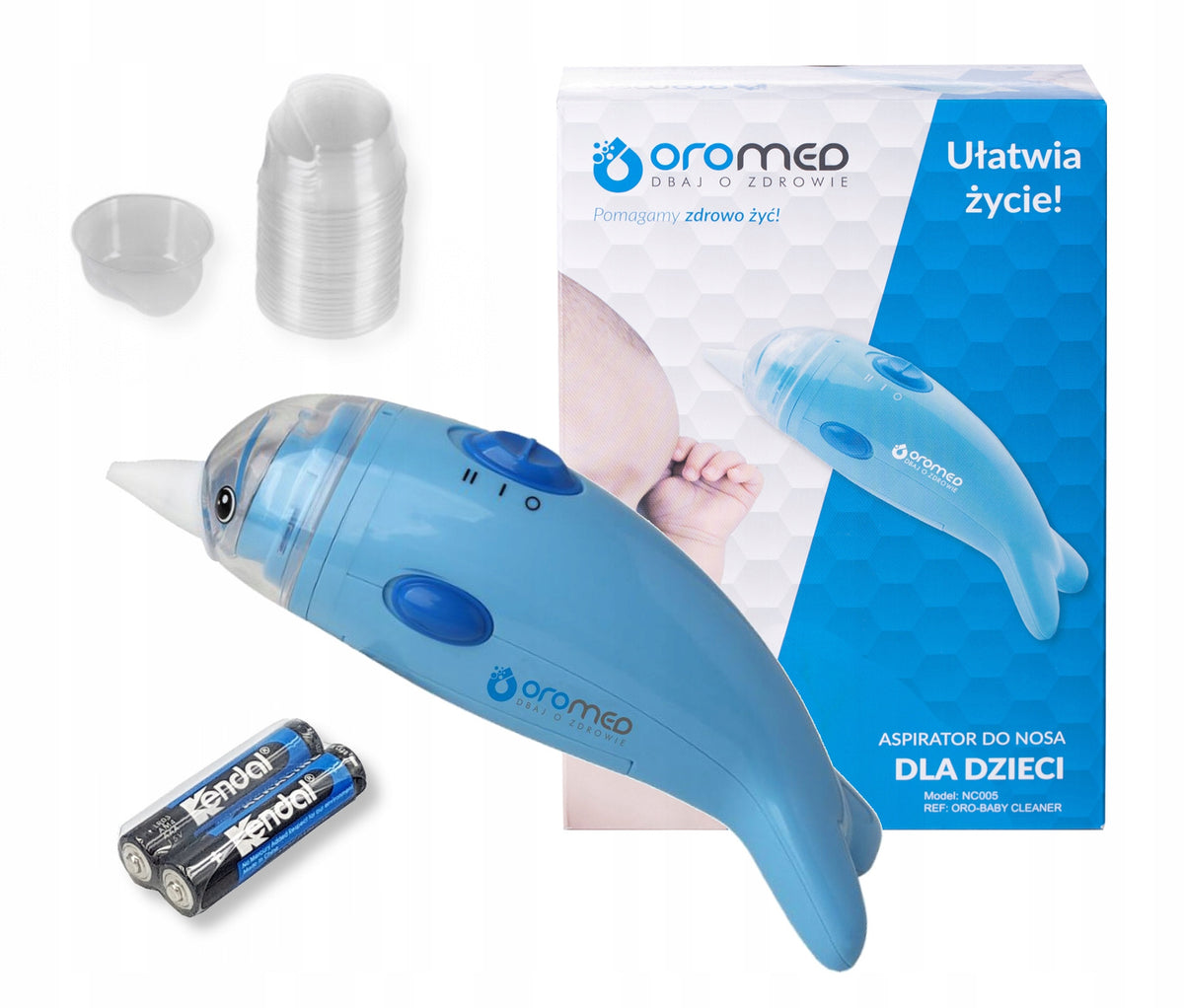 ELECTRONIC NASAL ASPIRATOR FOR CHILDREN AND INFANTS OROMED BABY CLEANER