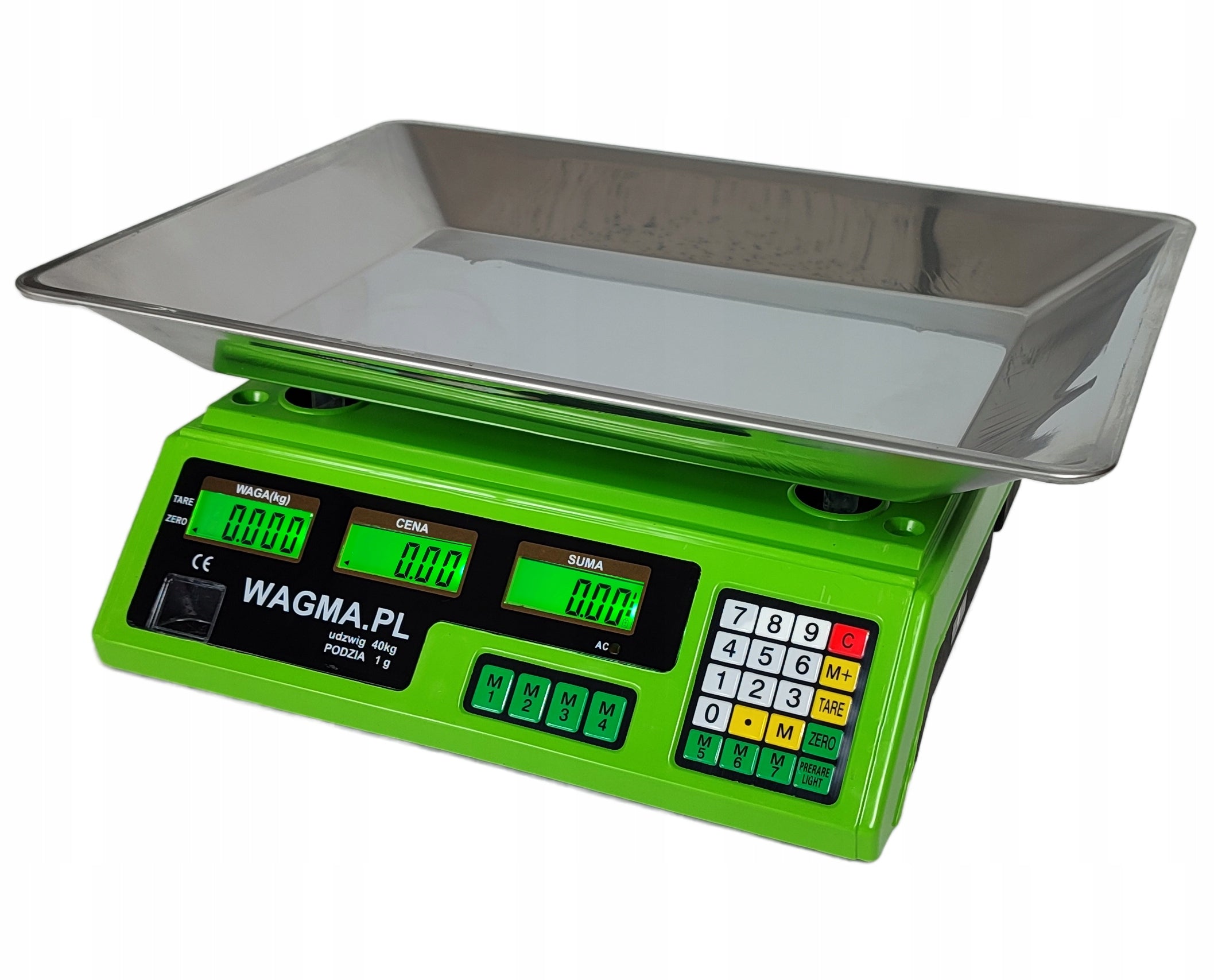 ELECTRONIC SCALE 40 KG / 1g 6V CALCULATION STORE WAREHOUSE GOODS