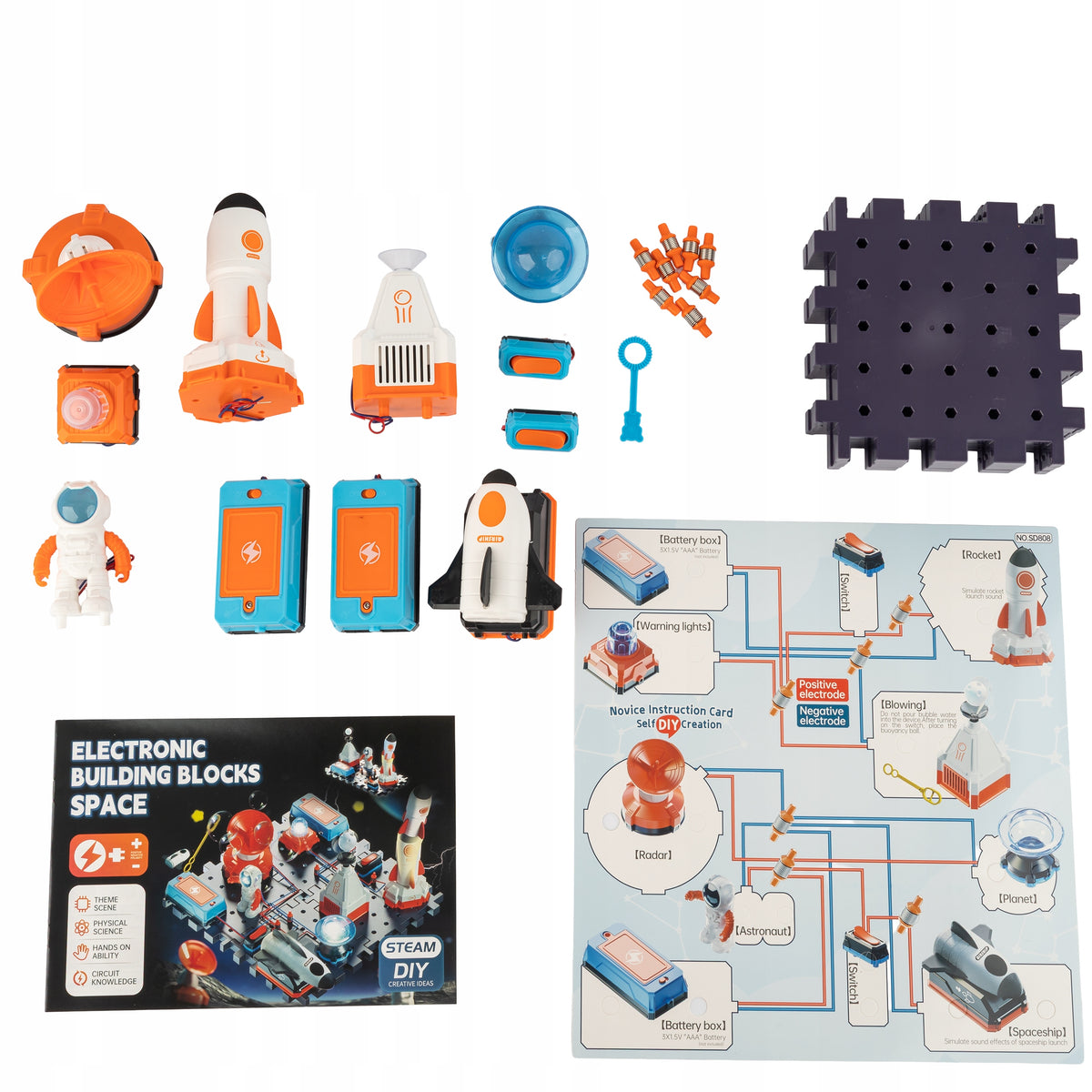 ELECTRONIC SET DIY STEM FOR CHILDREN SMALL ELECTRICIAN XXL TOY LEARNING Manufacturer code MAŁY ELEKTRYK ZESTAW DZWONEK SWIATŁA