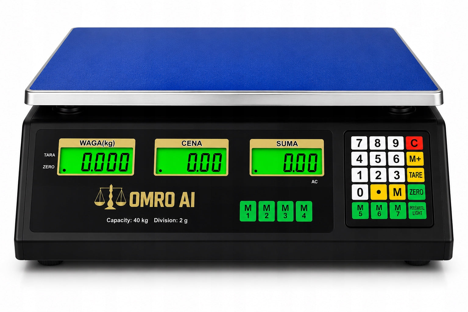 ELECTRONIC SHOP SCALE 40KG 2G LED POLISH SUBTITLES PANEL COVER Brand no brand