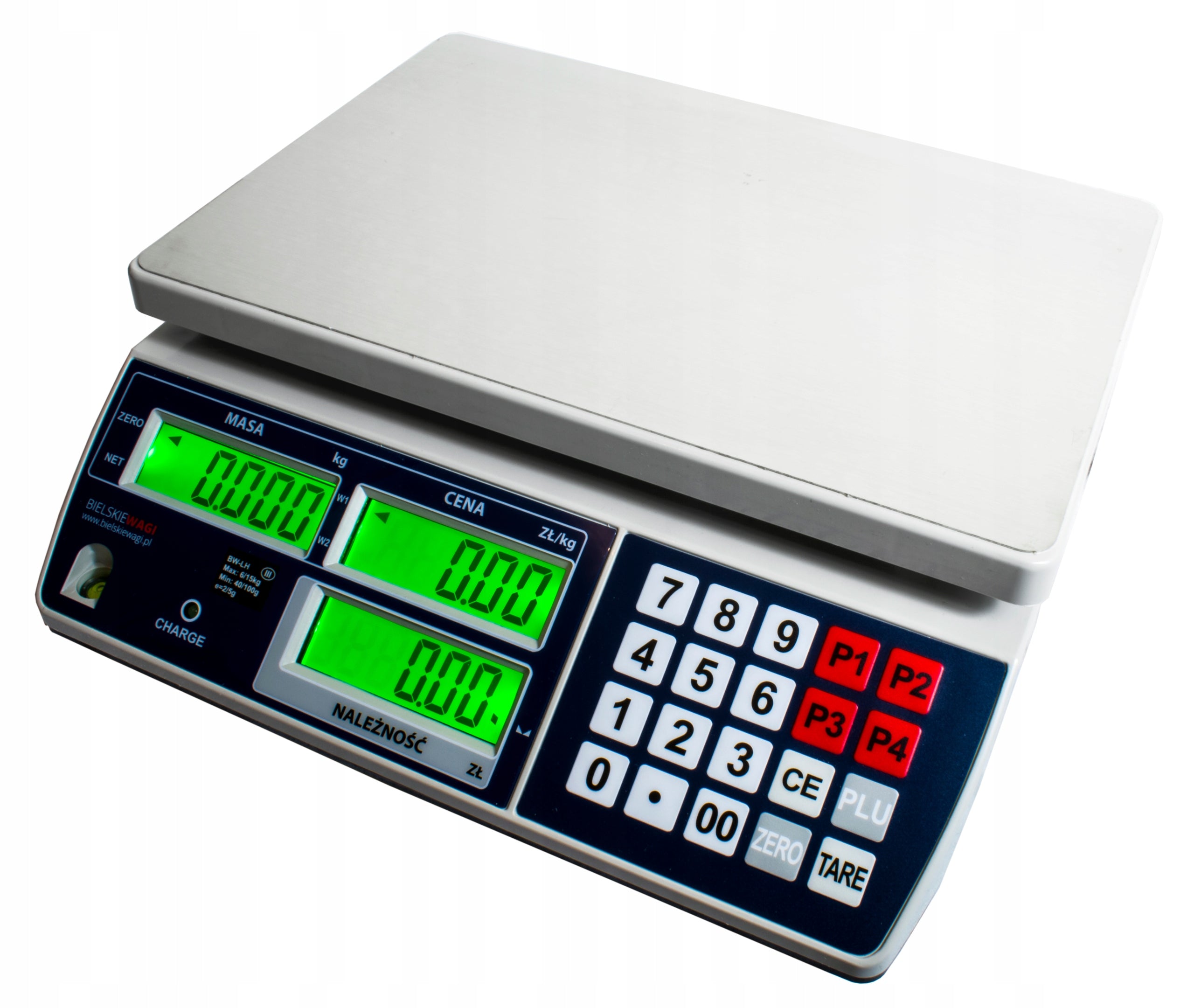 ELECTRONIC SHOP SCALE WITH LEGALIZATION 15KG CALCULATION BIELSKIE WAGI Brand Bielskie Wagi