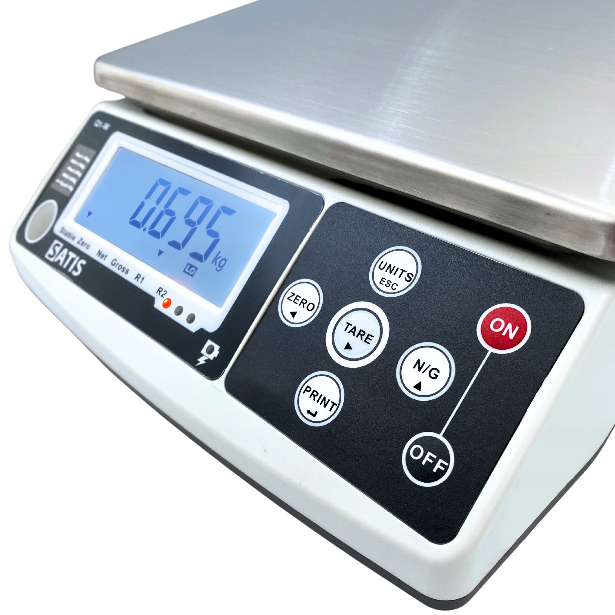 ELECTRONIC SHOP SCALE WITH LEGALIZATION 15kg SIMPLE INDUSTRIAL AKU 6V Packaging status original