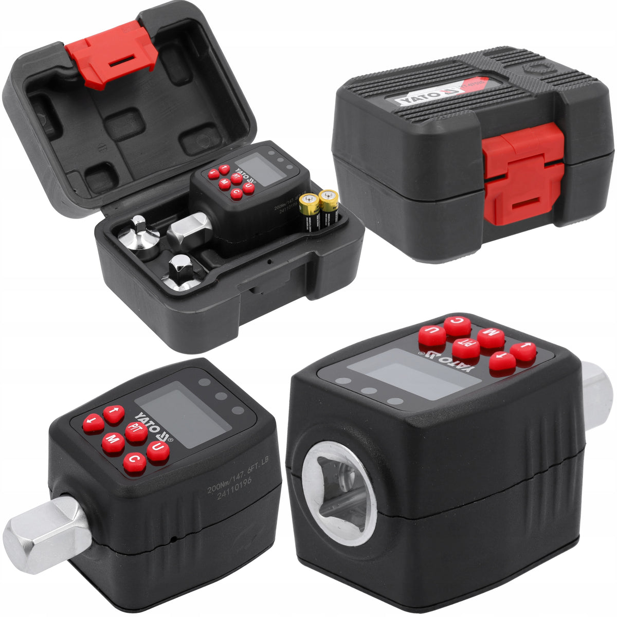 ELECTRONIC TORQUE ADAPTER 1/2" 10-200NM LCD DISPLAY YATO
