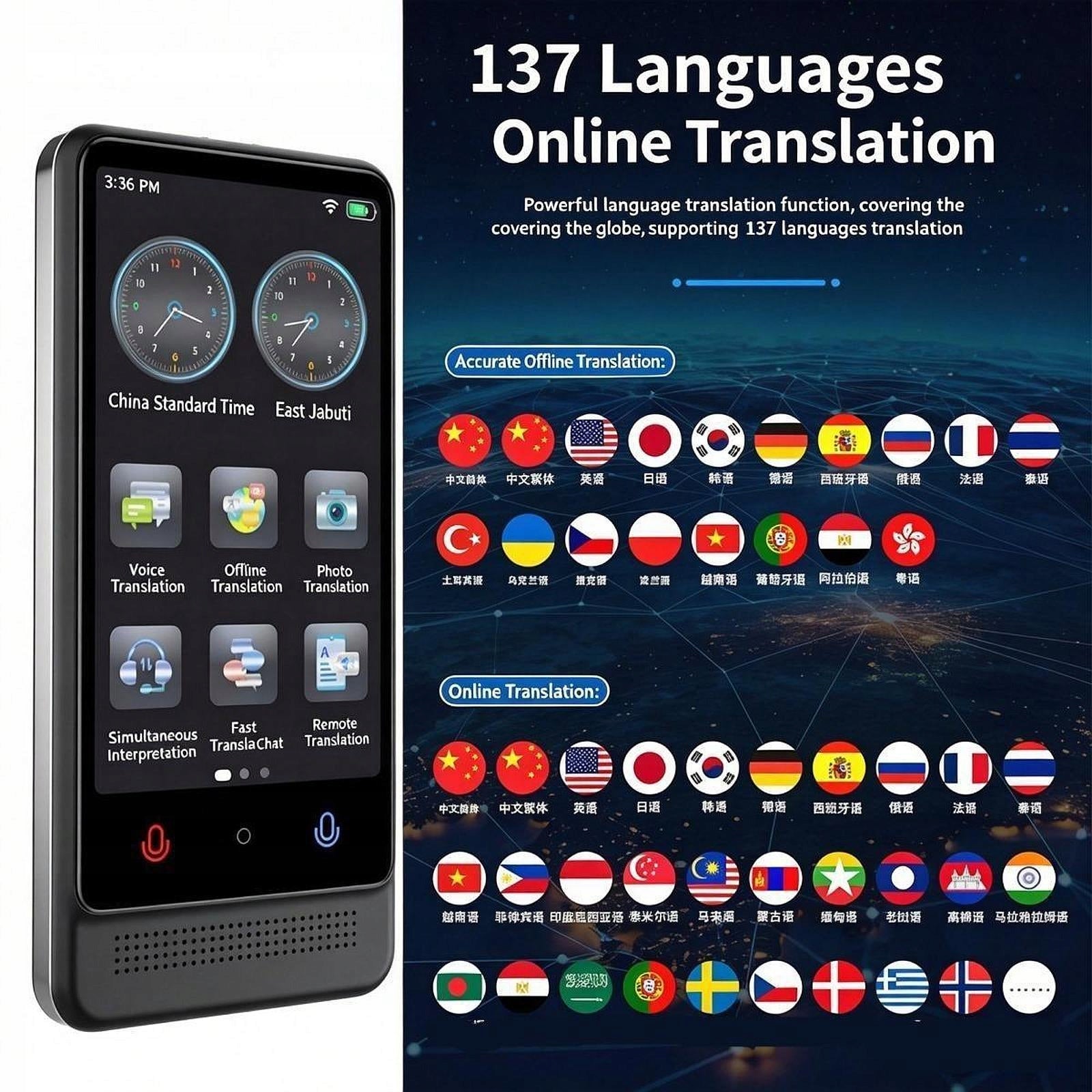 ELECTRONIC TRANSLATOR SUNYEETEK Polish WITHOUT OFFLINE INTERNET Manufacturer code offline translator