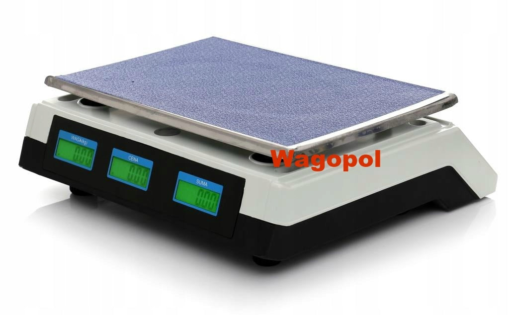 ELECTRONIC WEIGHT 40KG / 2g SHOP GASTRONOMIC KITCHEN STORAGE + Additional information auto-off option tare function LCD display back light Polish subtitles built-in battery