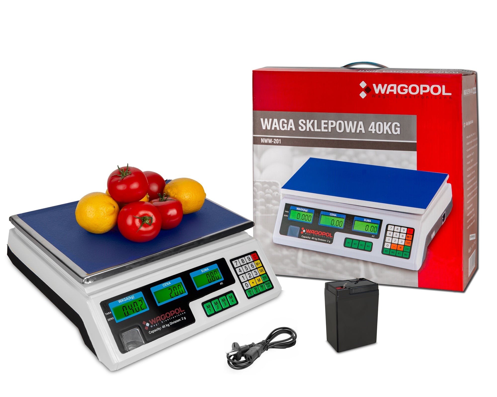 ELECTRONIC WEIGHT 40KG / 2g SHOP GASTRONOMIC KITCHEN STORAGE + Scale type store