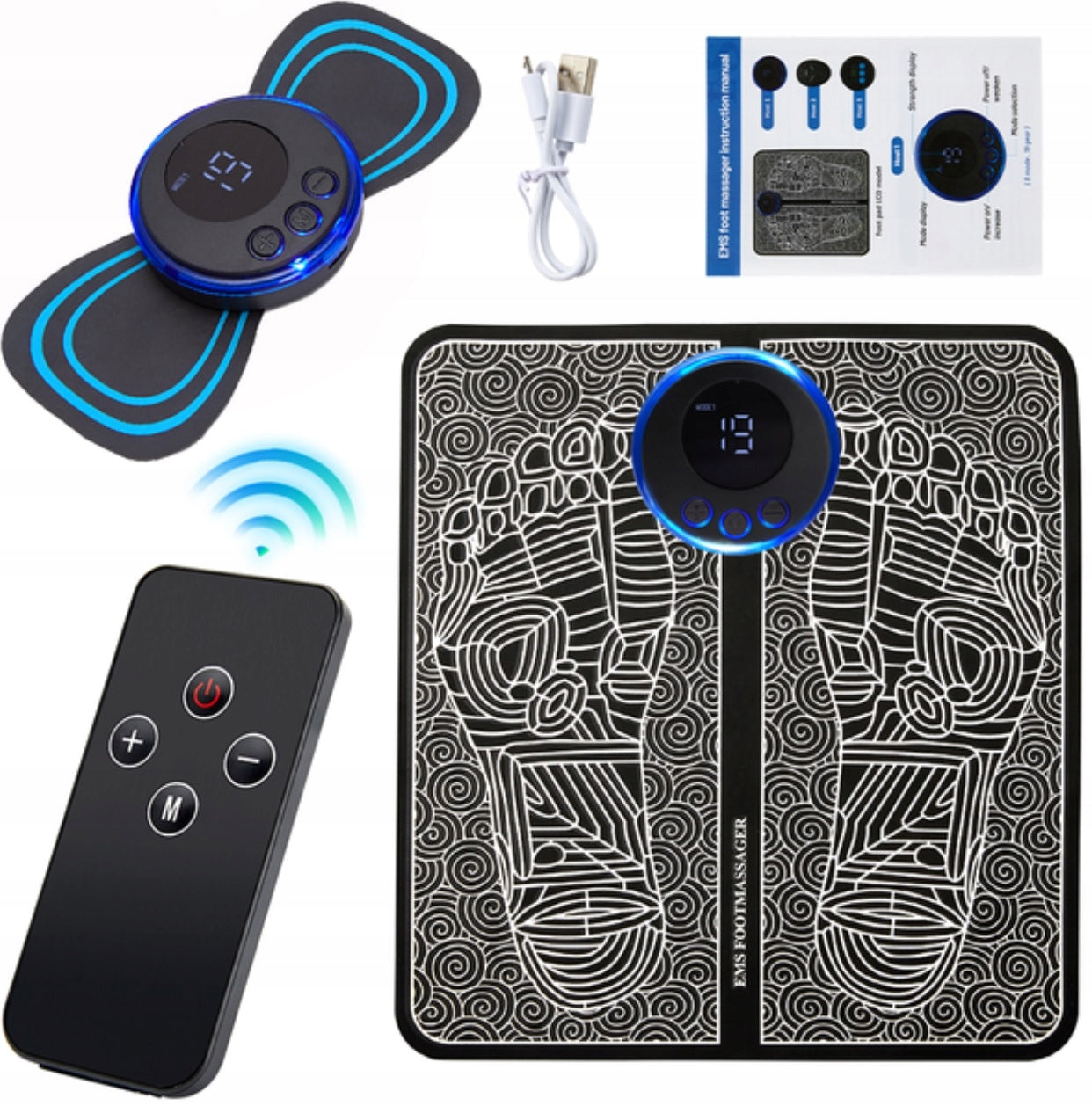 ELECTROSTIMULATOR TENS EMS FOOT MASSAGE MAT V3!