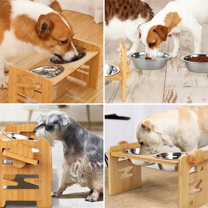 ELEVATED DOG BOWL WITH STAND ELEVATED INCLINED FOOD BOWL Manufacturer code Podwyższona miska dla psa
