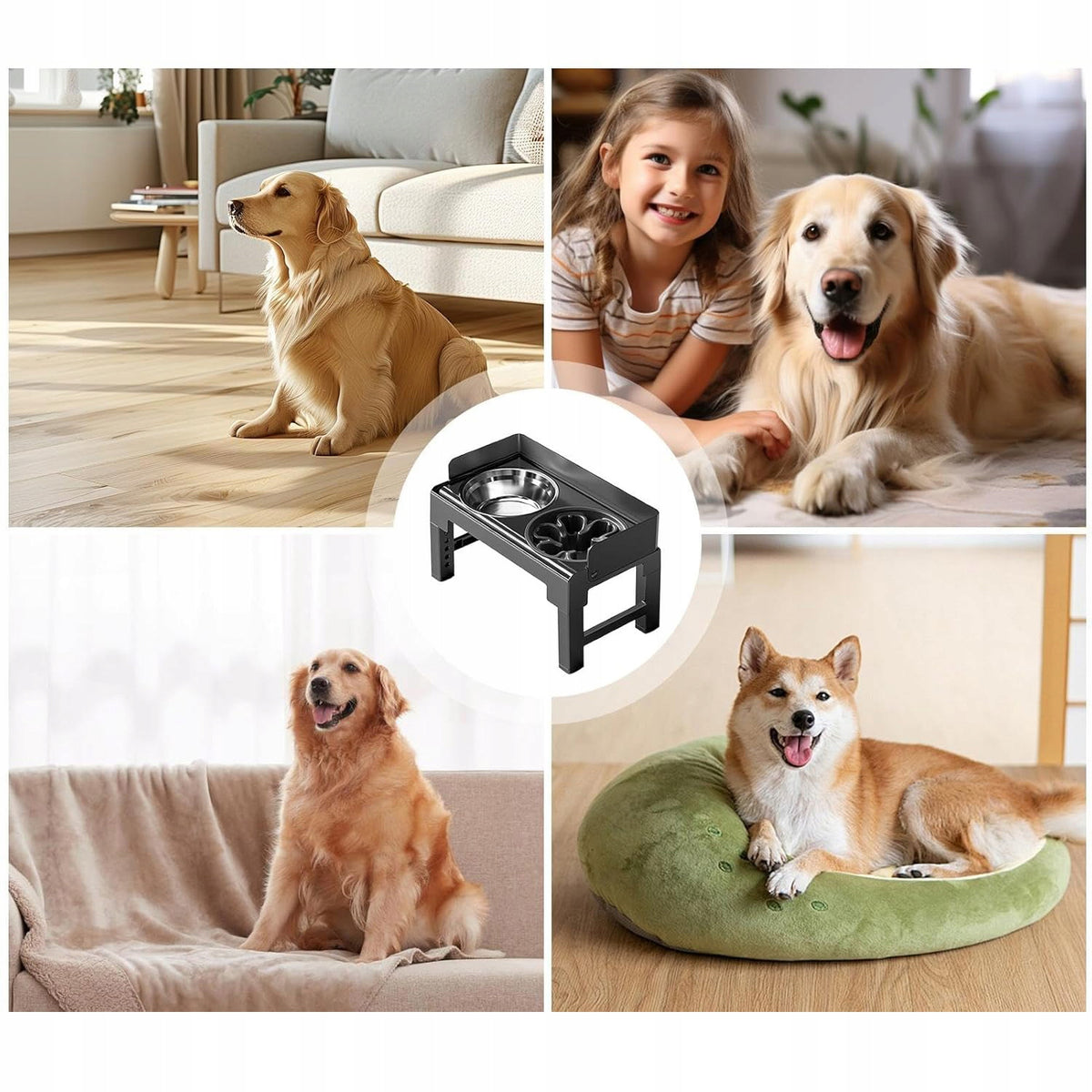ELEVATED DOG BOWLS, FOOD BOWLS, ELEVATED FOOD BOWL Packaging status original