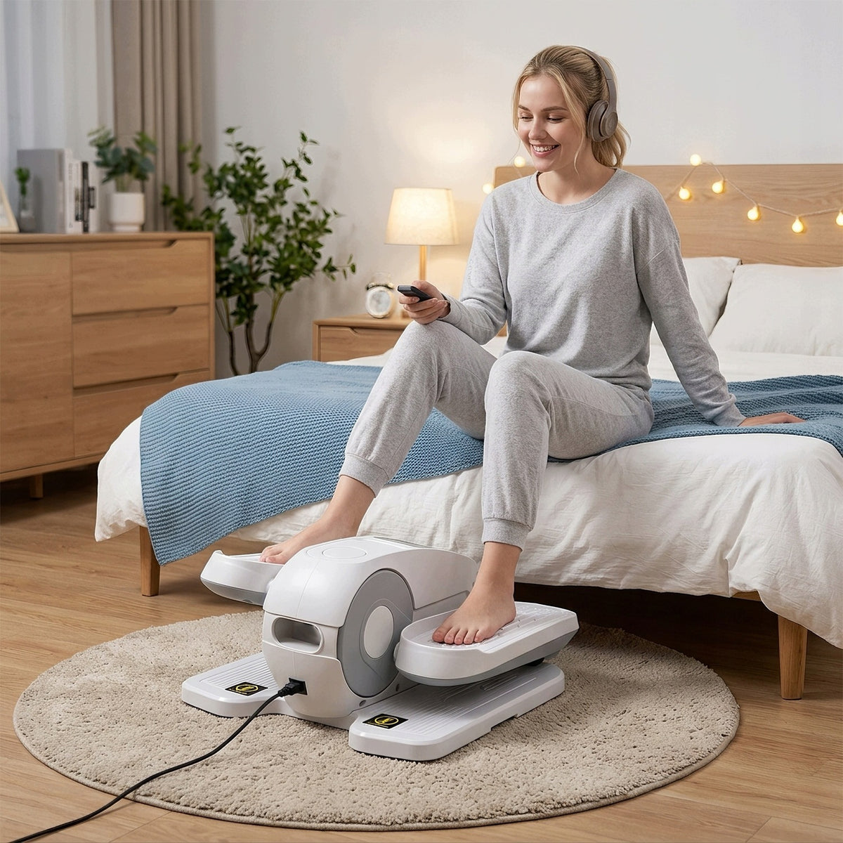 ELLIPTICAL TRAINER MINI ELLIPTICAL CROSS TRAINER ELECTRIC REMOTE CONTROL 2 MODES 12 LEVELS 50W Maximum user weight 150 kg