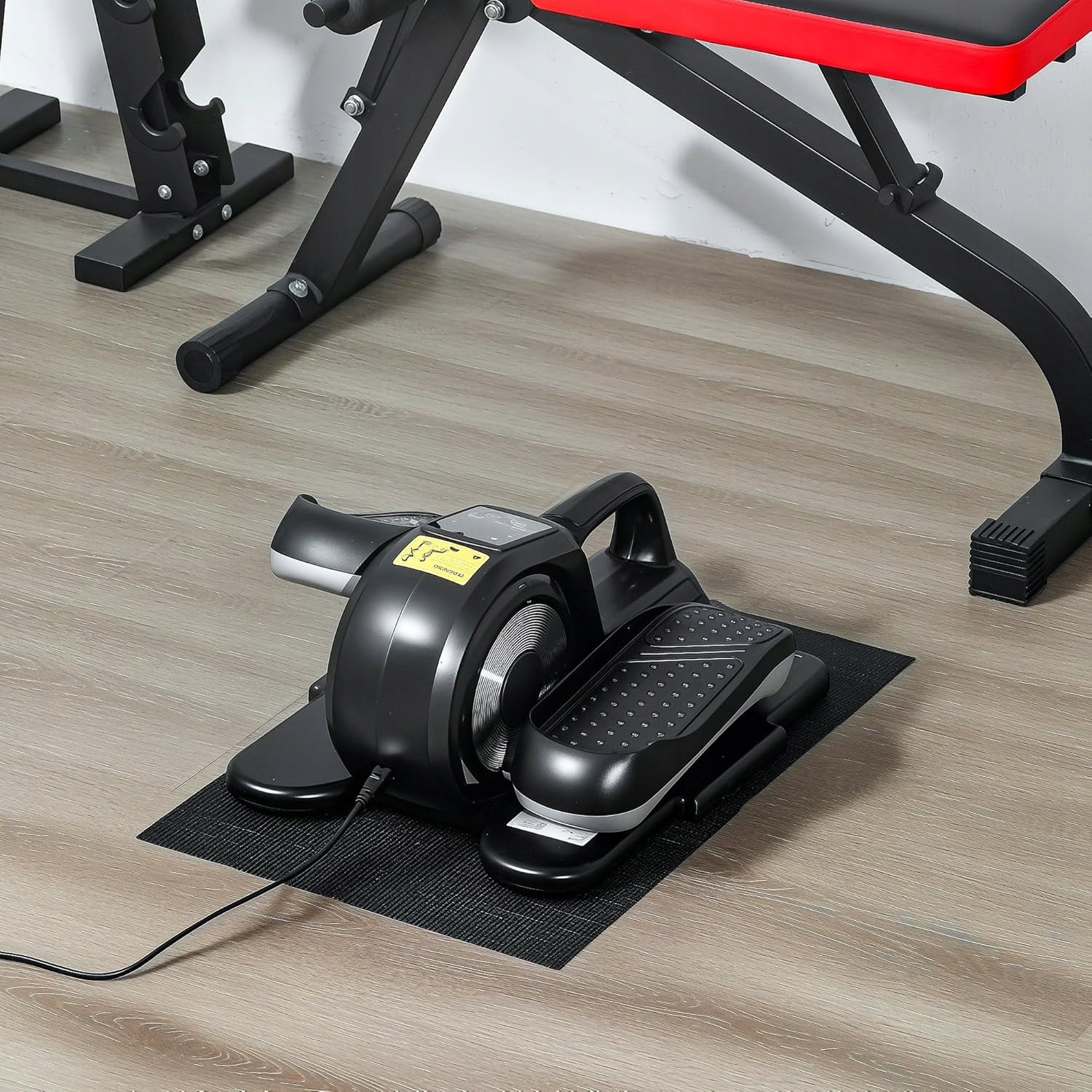 ELLIPTICAL TRAINER PORTABLE DESK BIKE WITH REMOTE CONTROL LCD DISPLAY Manufacturer code A90-375V90BK