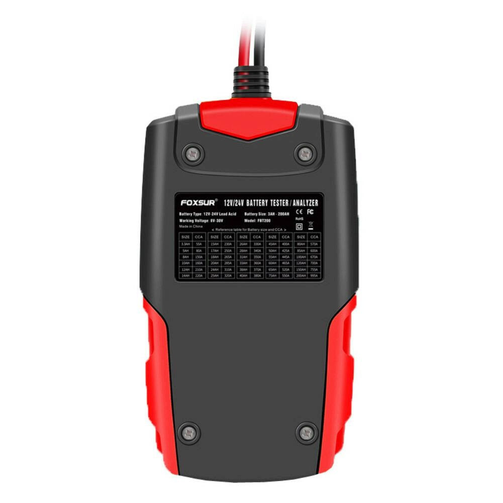 EM BATTERY TESTER FOXSUR 12V LCD Brand AW-Tools
