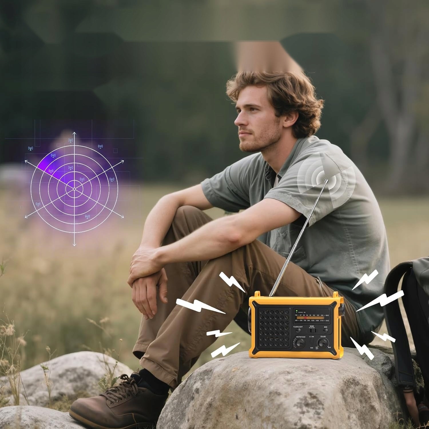 EMERGENCY PORTABLE POWER SUPPLY CRANK SOLAR POWERBANK FLASHLIGHT BATTERY Manufacturer code 5908107190769