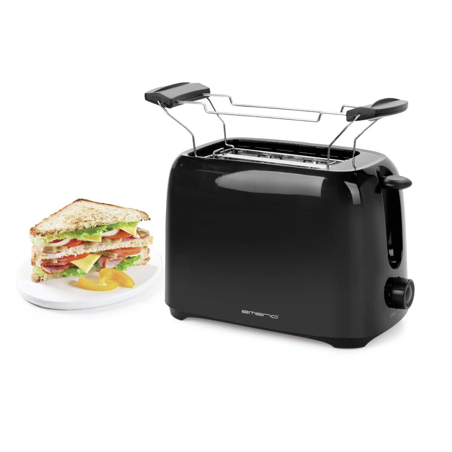 EMERIO Toaster 7 Degrees Toasting 750W Black Grate Tray Manufacturer code Z57