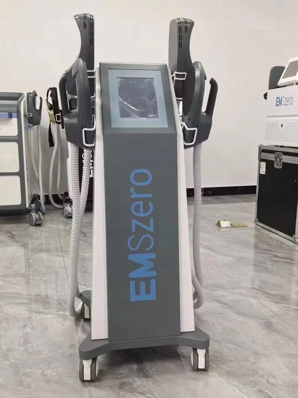 EMS ZERO 14 Tesla 6000W EMS COSMETIC MACHINE 4 HEADS Beauty PRO CE Packaging status original