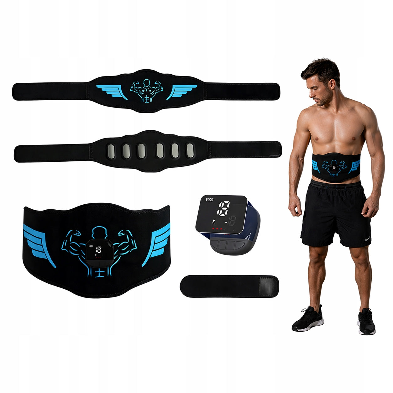EMS belly belt abdominal muscle electrostimulator slimming