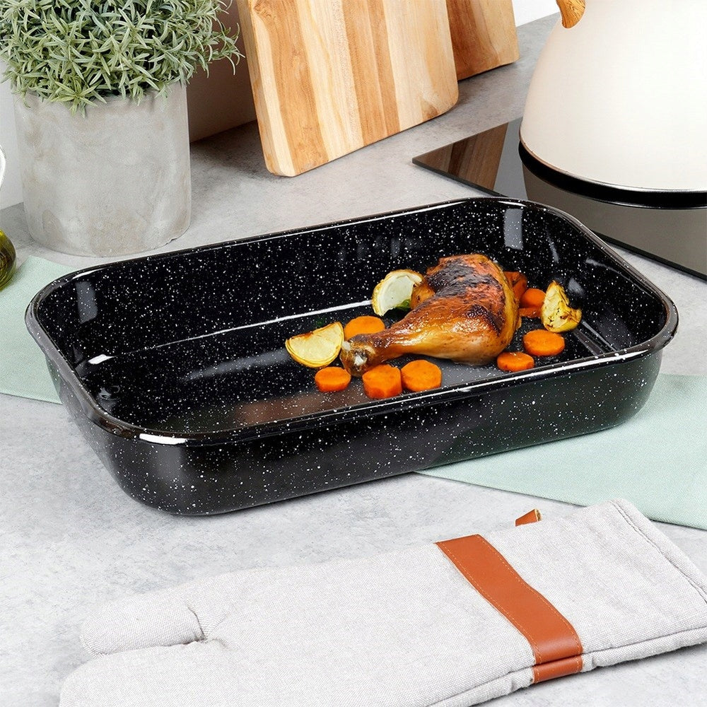 ENAMEL PAN RECTANGLE BAKING SHEET FOR DOUGH MEAT 4.8L Brand Orion