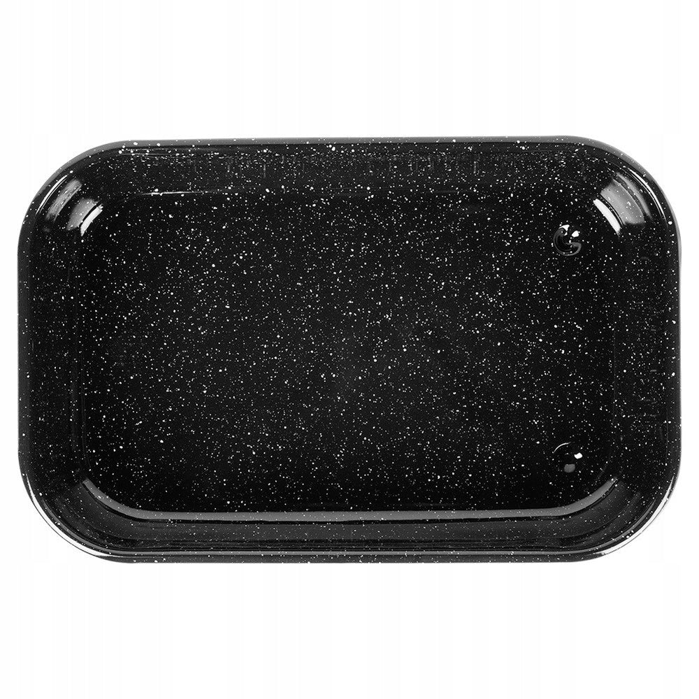 ENAMEL PAN RECTANGLE BAKING SHEET FOR DOUGH MEAT 4.8L Capacity 4.8 l