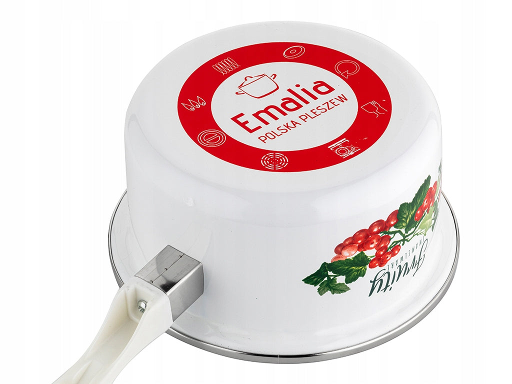 ENAMEL SAUCEPAN KALINA EMALIA PLESZEW 16CM 1,15L Manufacturer code 323430