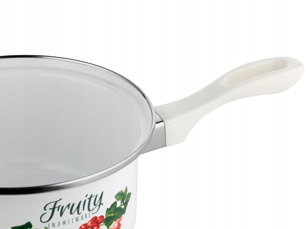 ENAMEL SAUCEPAN KALINA EMALIA PLESZEW 16CM 1,15L Packaging status original