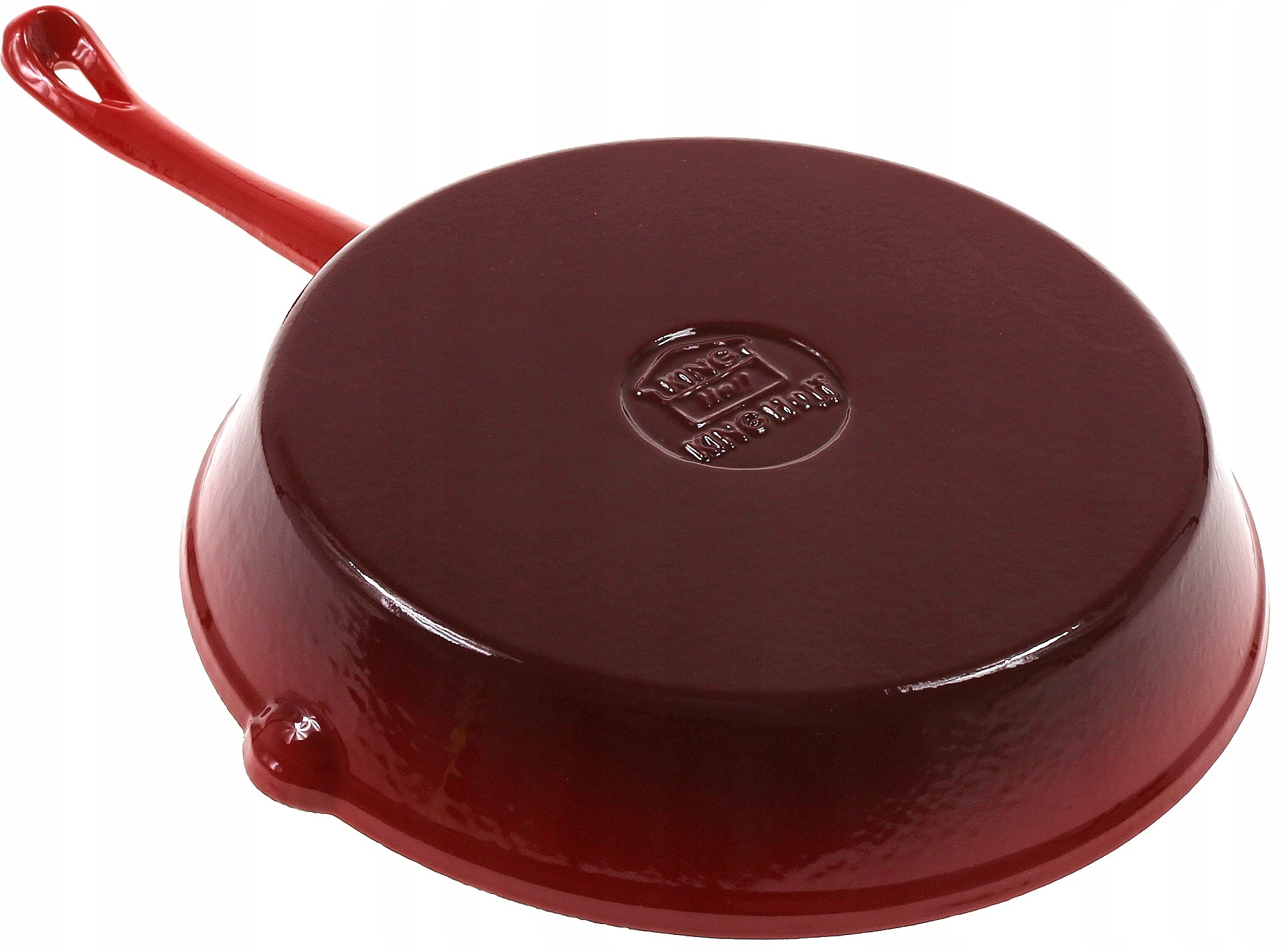 ENAMELLED CAST IRON PAN 21 cm Red KINGHoff Induction Gas Diameter 20 cm
