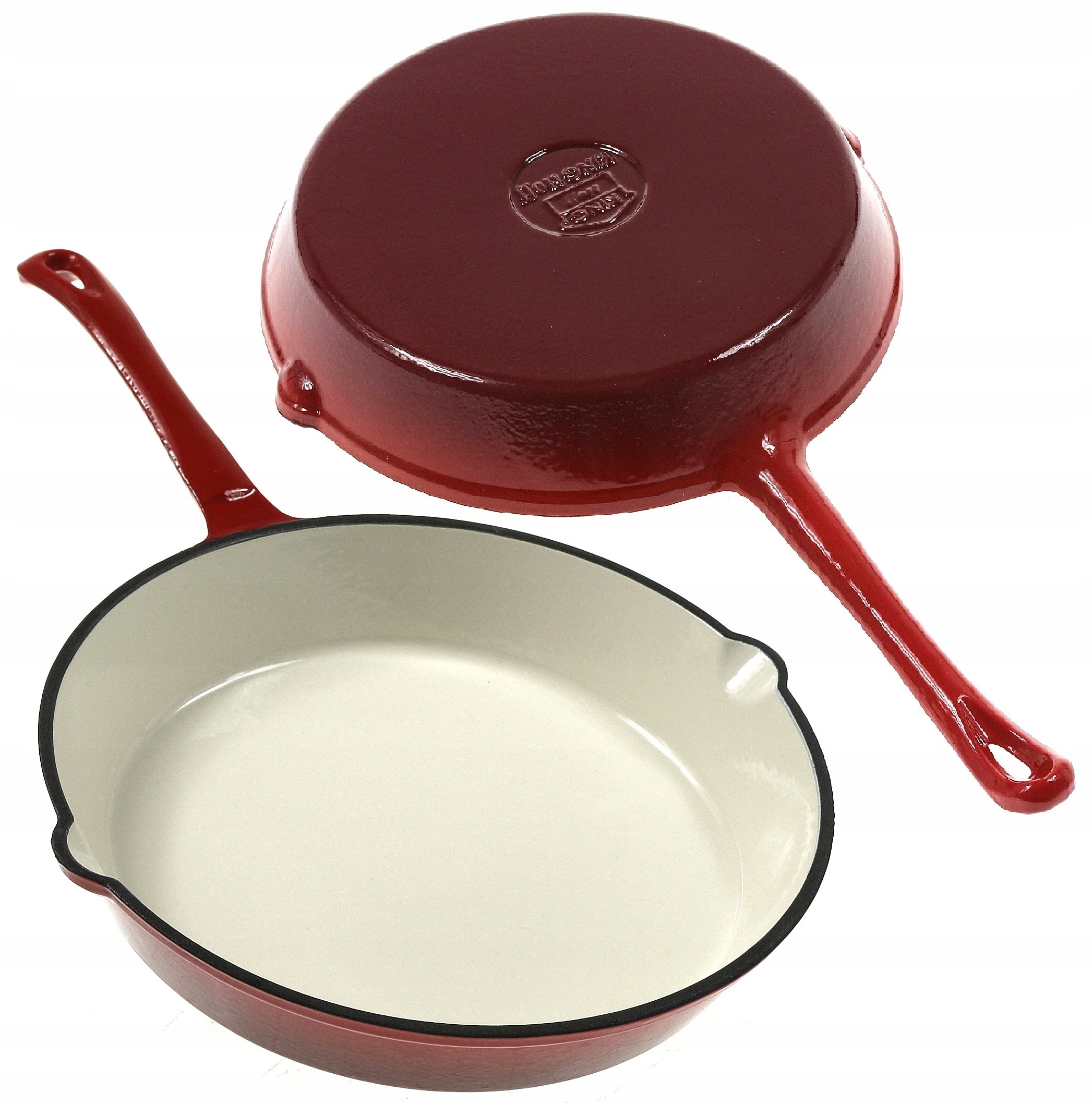 ENAMELLED CAST IRON PAN 21 cm Red KINGHoff Induction Gas